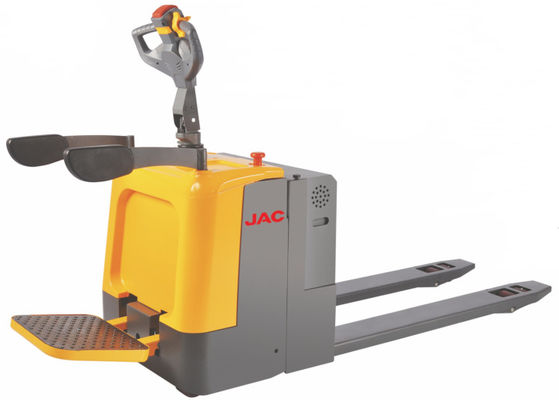 Ride On 2 Ton Electric Pallet Truck Standing Type Key Switch Control For Warehouse