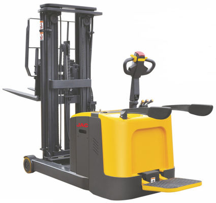 Warehouse Reach Type Jac Forklift 1.5 Ton Stand On Mast Forward Compact Structure